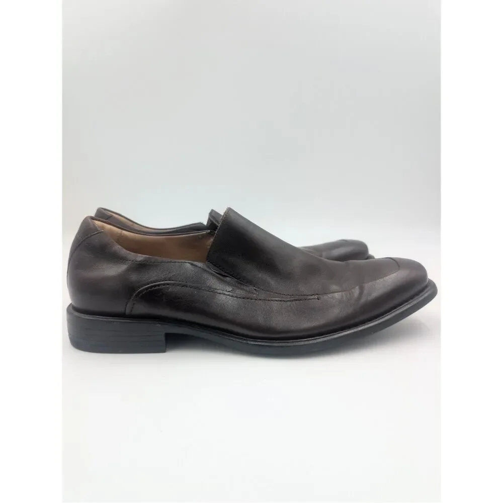 Johnston & Murphy Men's 11M Black Leather Slip-On Dress Shoes